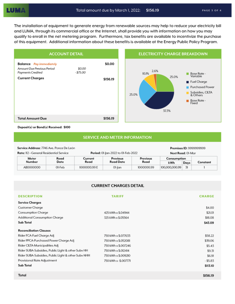 Your New Bill Design LUMA